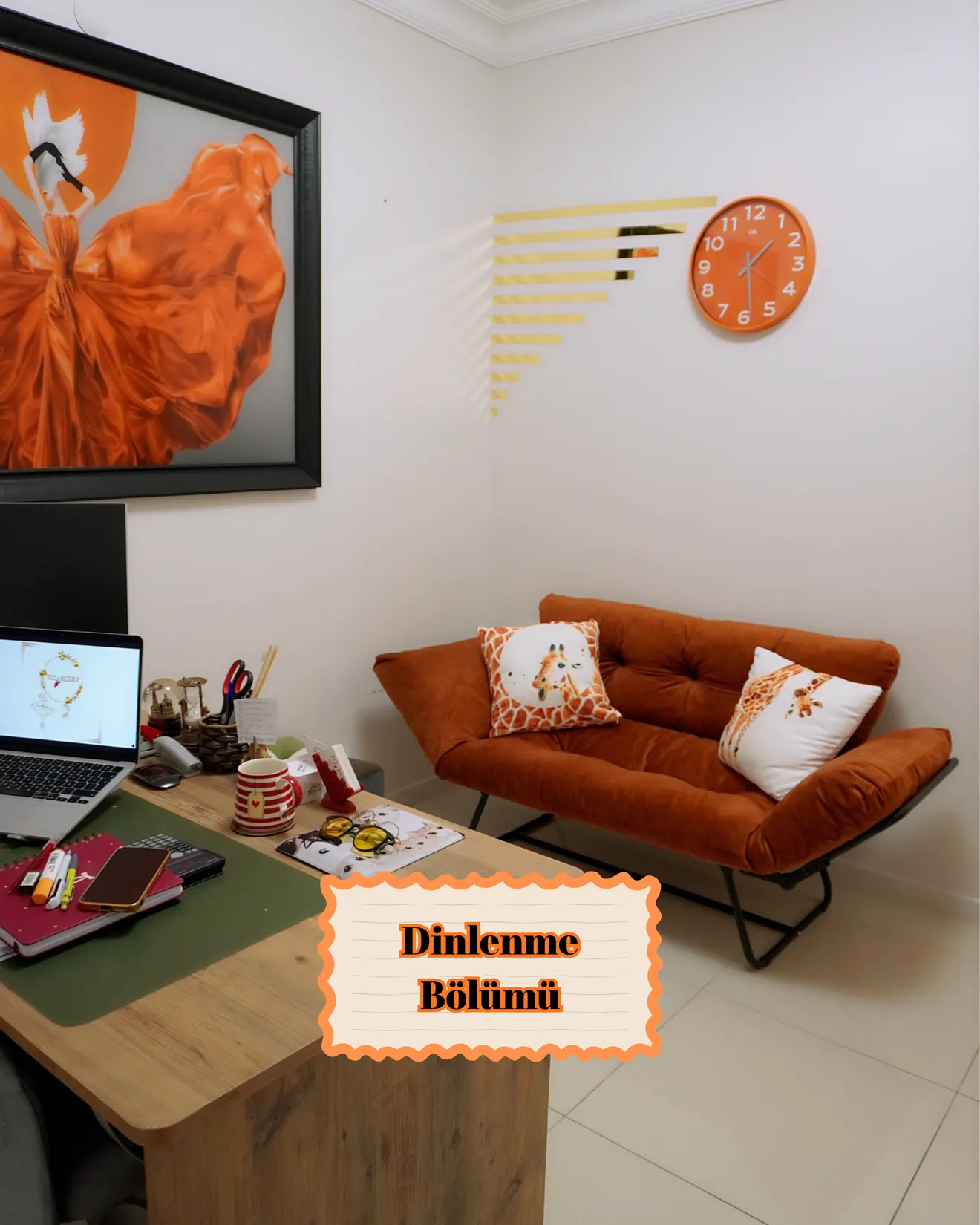 Fit Berry dinlenme ve bekleme bölümü